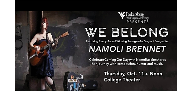 WVU帕克斯堡分校将于10月11日举办跨性别歌手兼词曲作者活动,以纪念“出柜日”